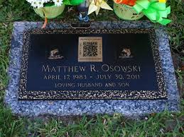 QR codes on graves